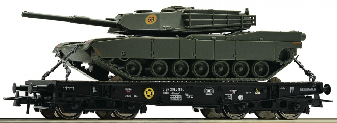 Heavy Duty flat car loaded with Tank A1 Abrams<br /><a href='images/pictures/Roco/226886.jpg' target='_blank'>Full size image</a>
